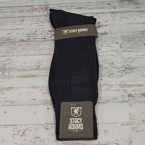 MEN'S STACY ADAMS SILKY DRESS SOCKS. BASIC COLORS.